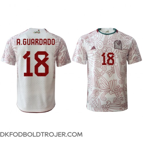 Billige Mexico Andres Guardado #18 Udebane Fodboldtrøjer VM 2022 Kortærmet